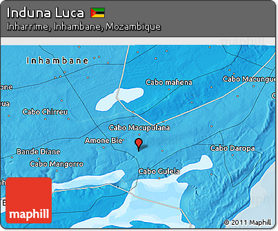 Political 3D Map of Induna Luca