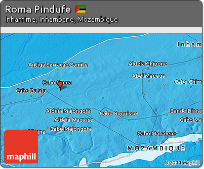 Political 3D Map of Roma Pindufe