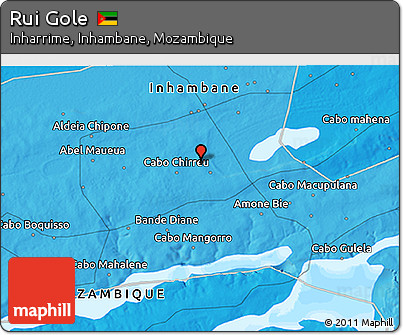 Political 3D Map of Rui Gole