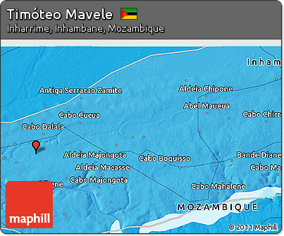 Political 3D Map of Timóteo Mavele
