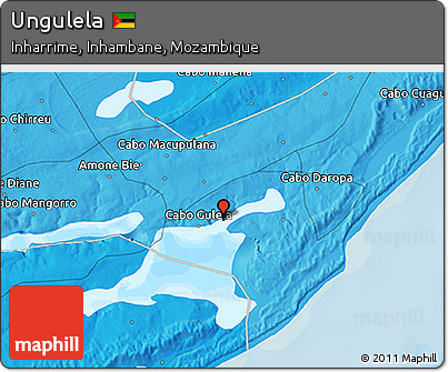 Political 3D Map of Ungulela