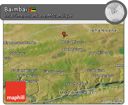 Satellite 3D Map of Baimbai