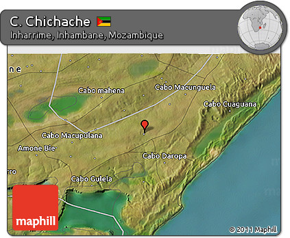 Satellite 3D Map of C. Chichache