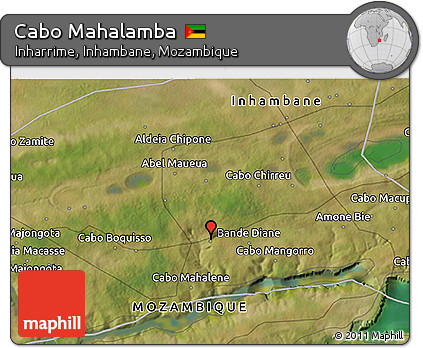 Satellite 3D Map of Cabo Mahalamba