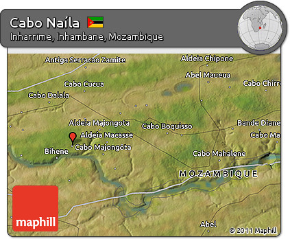 Satellite 3D Map of Cabo Naíla