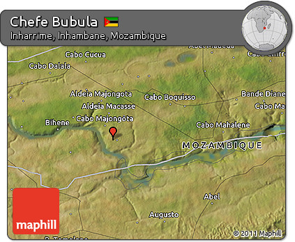 Satellite 3D Map of Chefe Bubula
