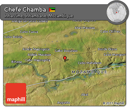 Satellite 3D Map of Chefe Chamba