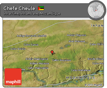 Satellite 3D Map of Chefe Cheúle