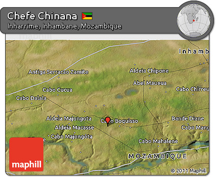 Satellite 3D Map of Chefe Chinana