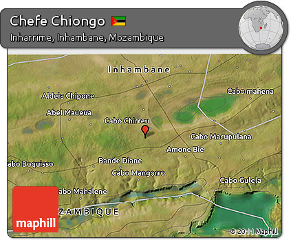 Satellite 3D Map of Chefe Chiongo