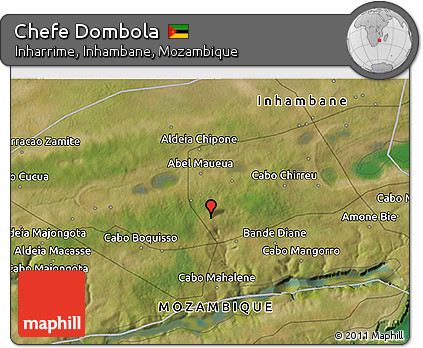 Satellite 3D Map of Chefe Dombola