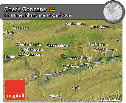 Satellite 3D Map of Chefe Gonzane
