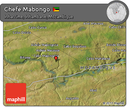 Satellite 3D Map of Chefe Mabongo