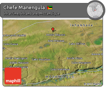 Satellite 3D Map of Chefe Manengula