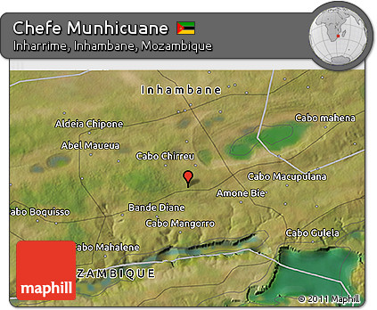 Satellite 3D Map of Chefe Munhicuane