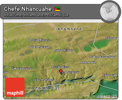 Satellite 3D Map of Chefe Nhancuahe