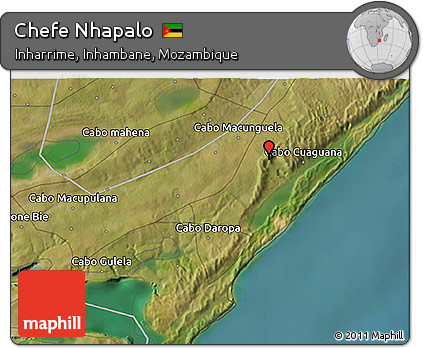 Satellite 3D Map of Chefe Nhapalo