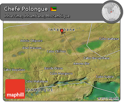 Satellite 3D Map of Chefe Polongue