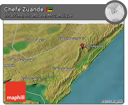 Satellite 3D Map of Chefe Zuande