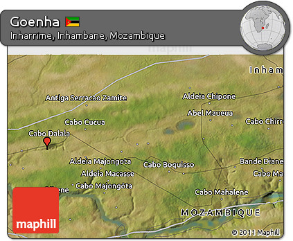 Satellite 3D Map of Goenha