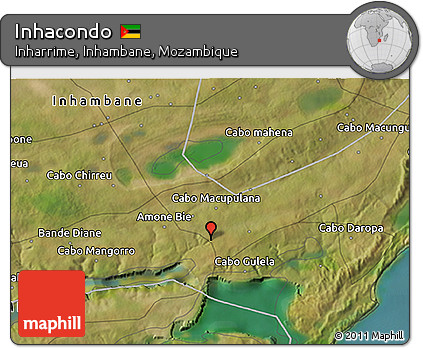 Satellite 3D Map of Inhacondo