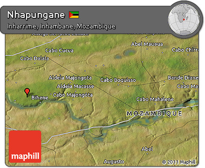 Satellite 3D Map of Nhapungane