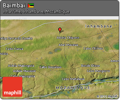 Satellite 3D Map of Baimbai