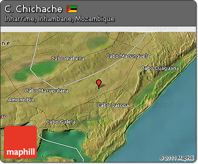 Satellite 3D Map of C. Chichache