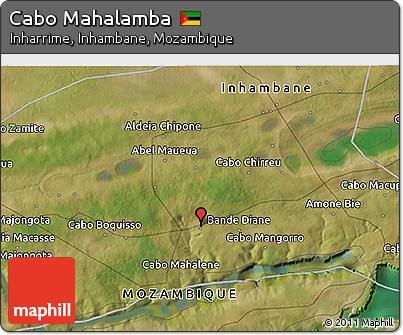 Satellite 3D Map of Cabo Mahalamba