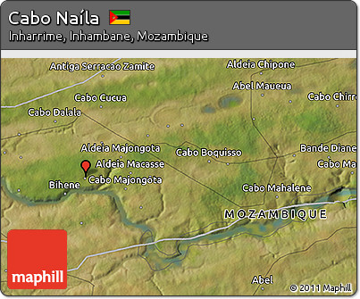Satellite 3D Map of Cabo Naíla