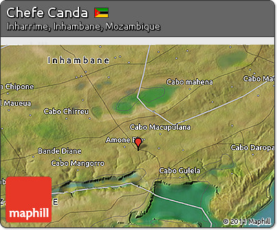 Satellite 3D Map of Chefe Canda