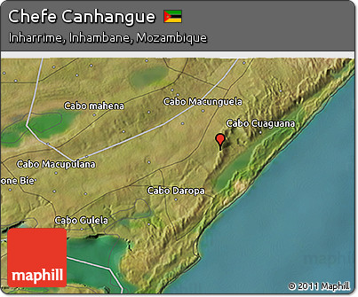 Satellite 3D Map of Chefe Canhangue