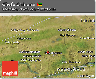 Satellite 3D Map of Chefe Chinana