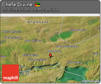 Satellite 3D Map of Chefe Divine