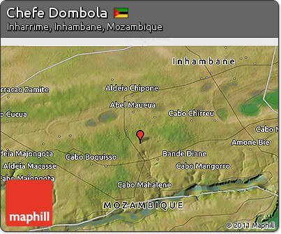 Satellite 3D Map of Chefe Dombola