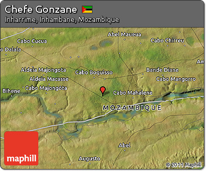 Satellite 3D Map of Chefe Gonzane