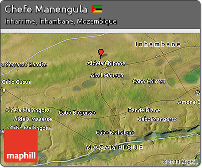 Satellite 3D Map of Chefe Manengula