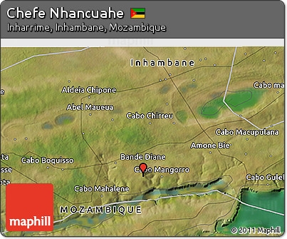Satellite 3D Map of Chefe Nhancuahe