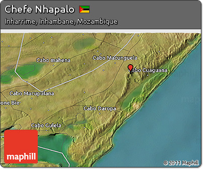 Satellite 3D Map of Chefe Nhapalo