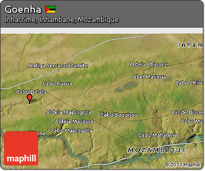 Satellite 3D Map of Goenha