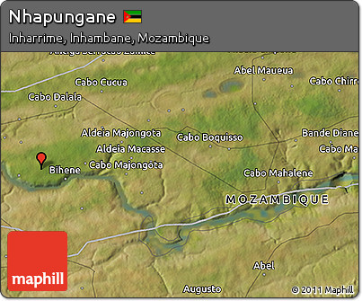 Satellite 3D Map of Nhapungane