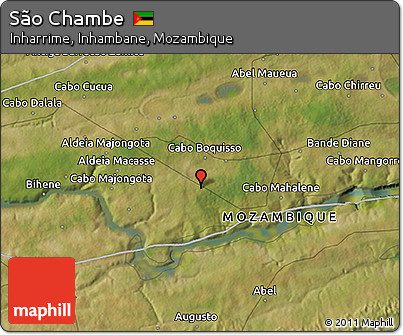 Satellite 3D Map of São Chambe