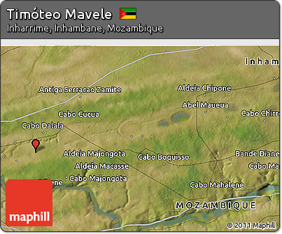 Satellite 3D Map of Timóteo Mavele