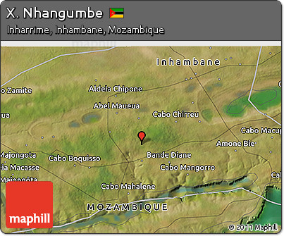 Satellite 3D Map of X. Nhangumbe