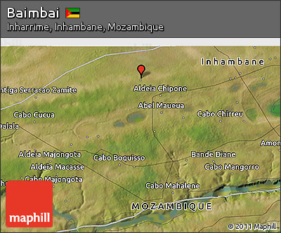 Satellite 3D Map of Baimbai