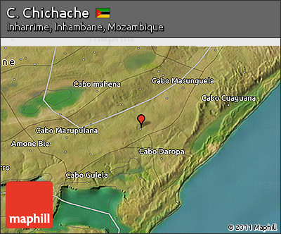 Satellite 3D Map of C. Chichache