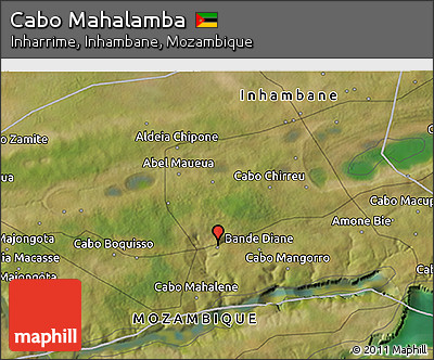 Satellite 3D Map of Cabo Mahalamba