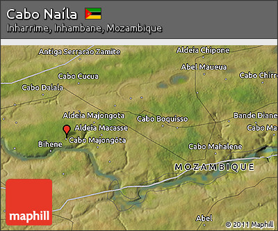 Satellite 3D Map of Cabo Naíla