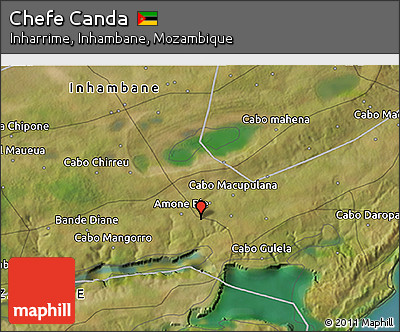 Satellite 3D Map of Chefe Canda