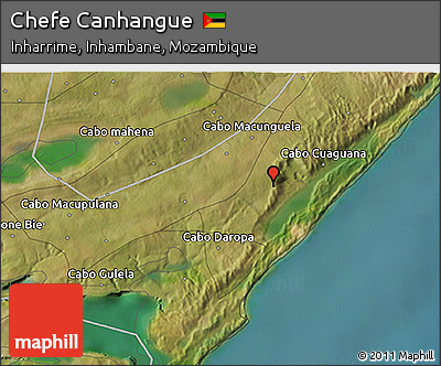 Satellite 3D Map of Chefe Canhangue